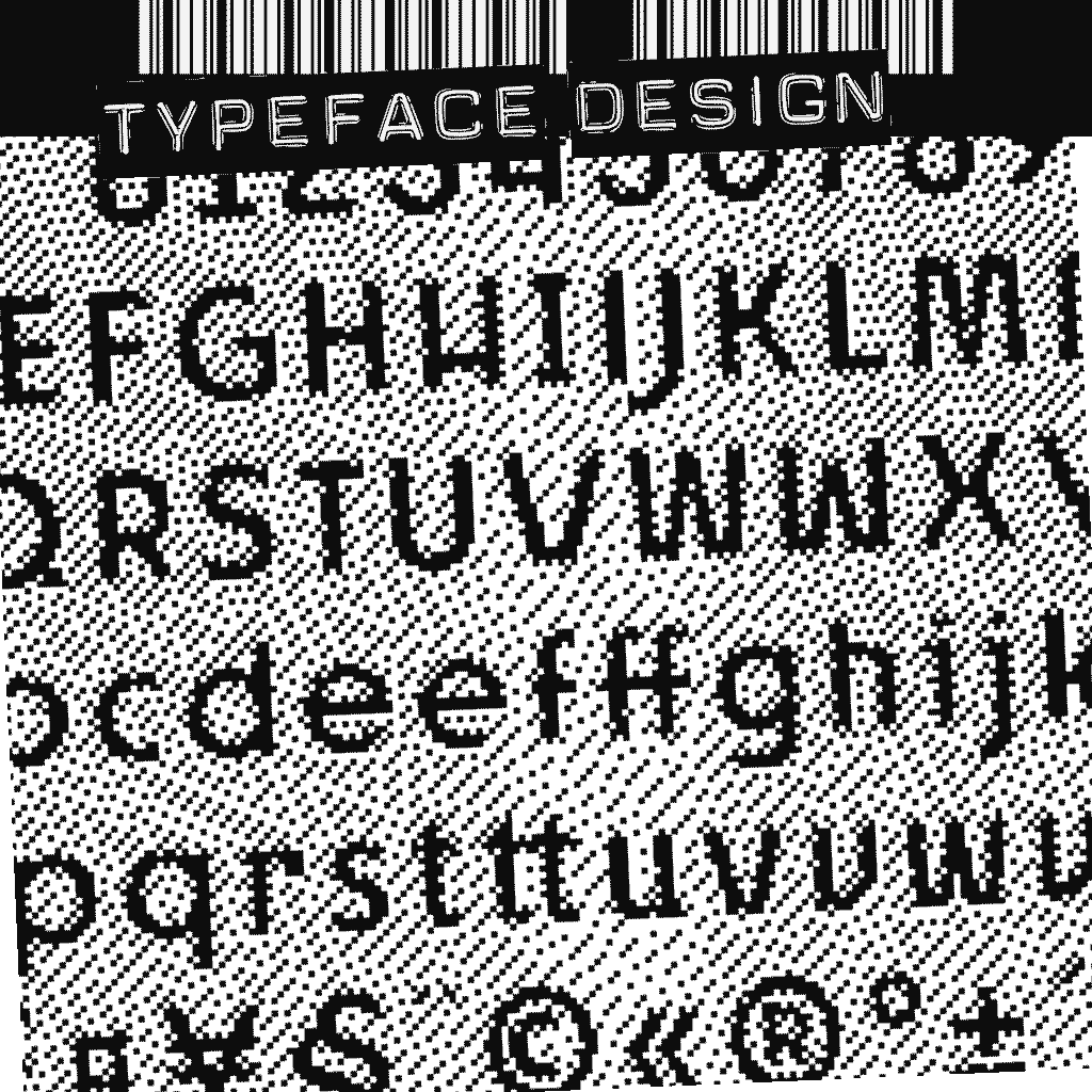 image of an alphabet in custom typeface design